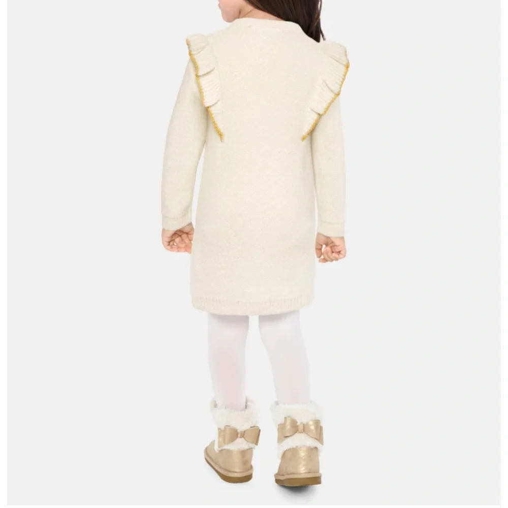 Toddler Girls Sweater Dress Cable Knit Cream Size 18-24M The Childrens Place NEW